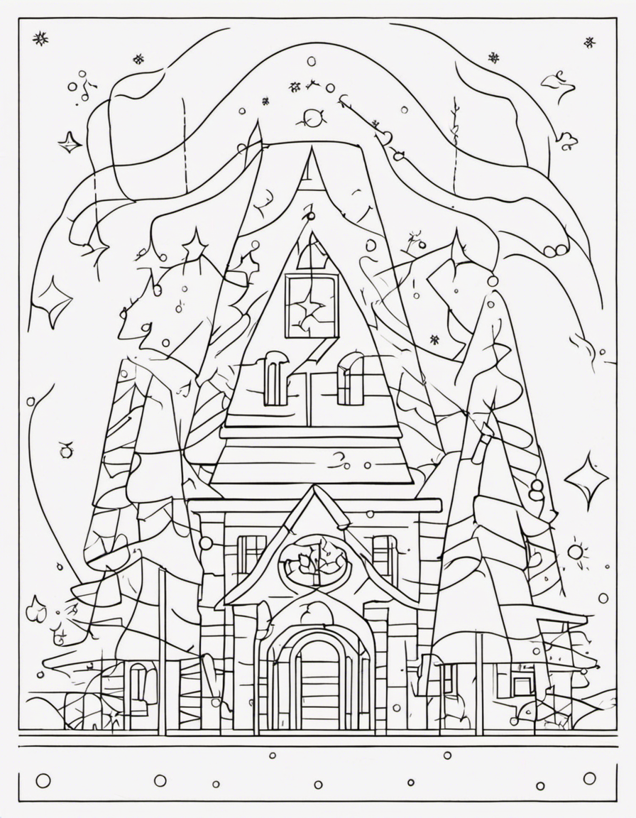 christmas lights coloring pages