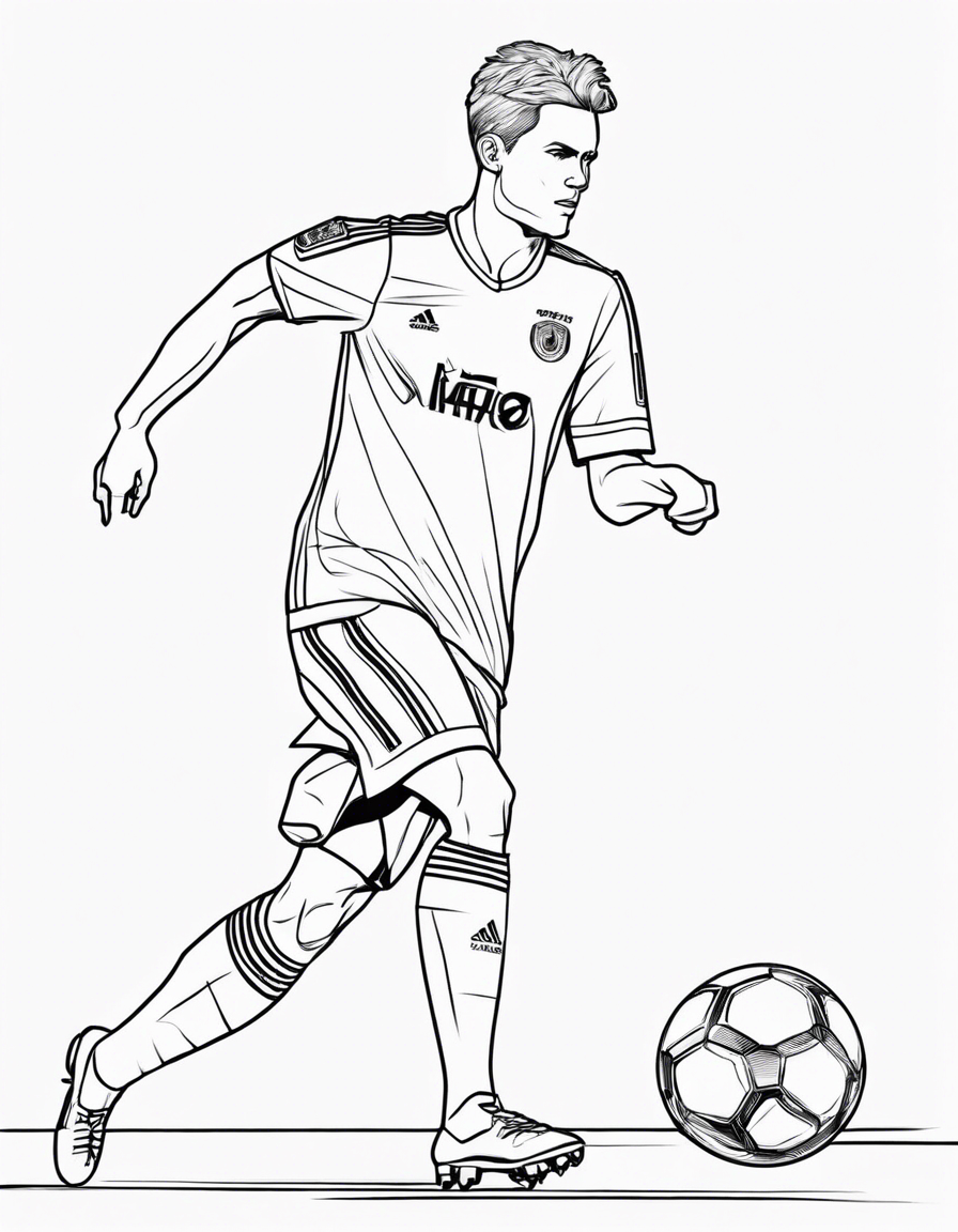 soccer coloring pages