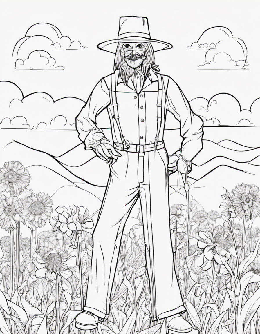 scarecrow coloring pages