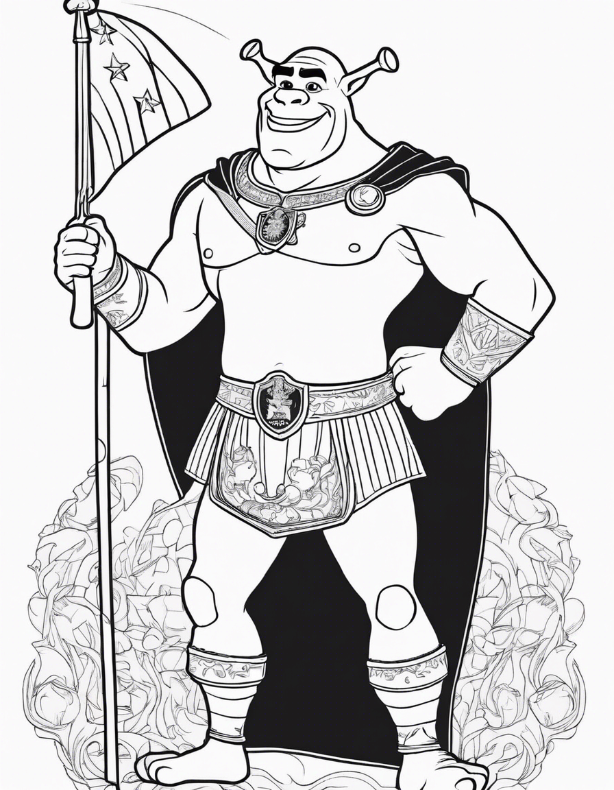 shrek coloring pages