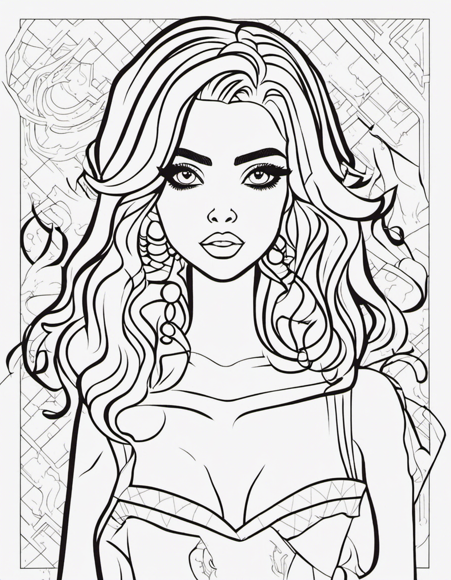 monster high for adults coloring page