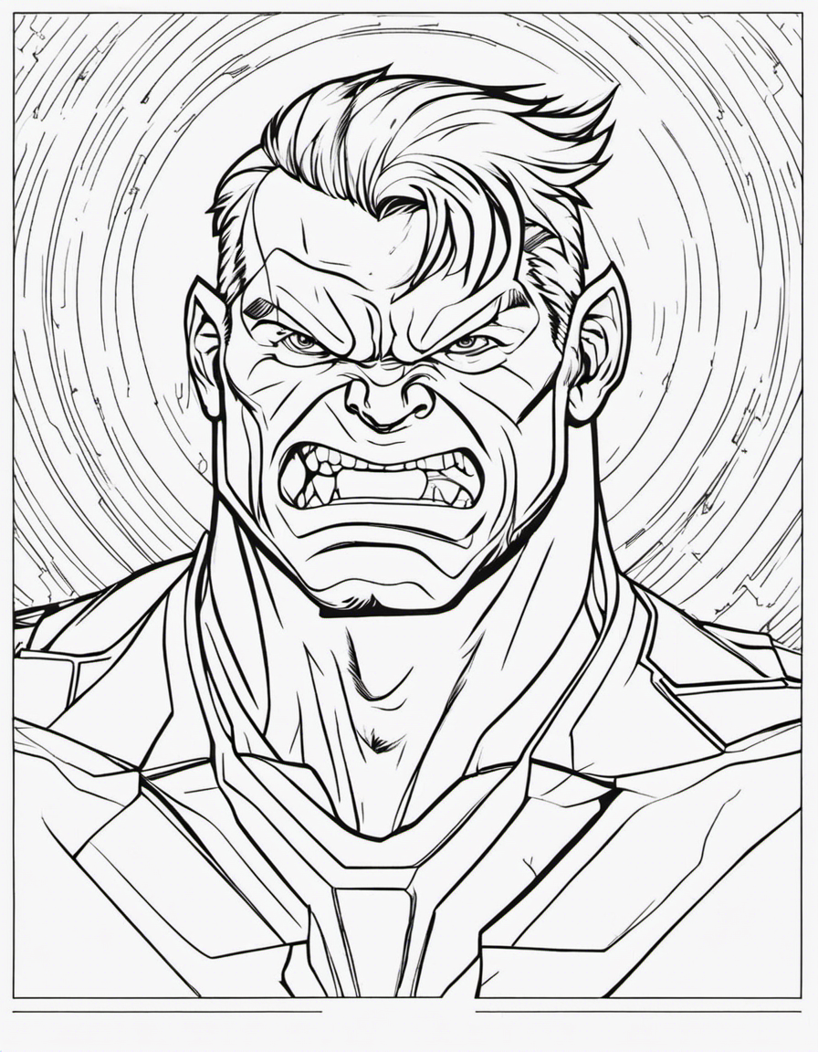 hulk for adults coloring page
