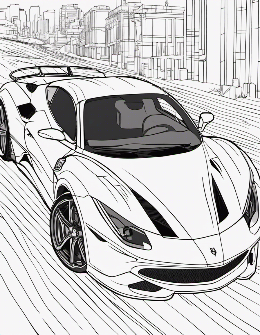 ferrari coloring pages