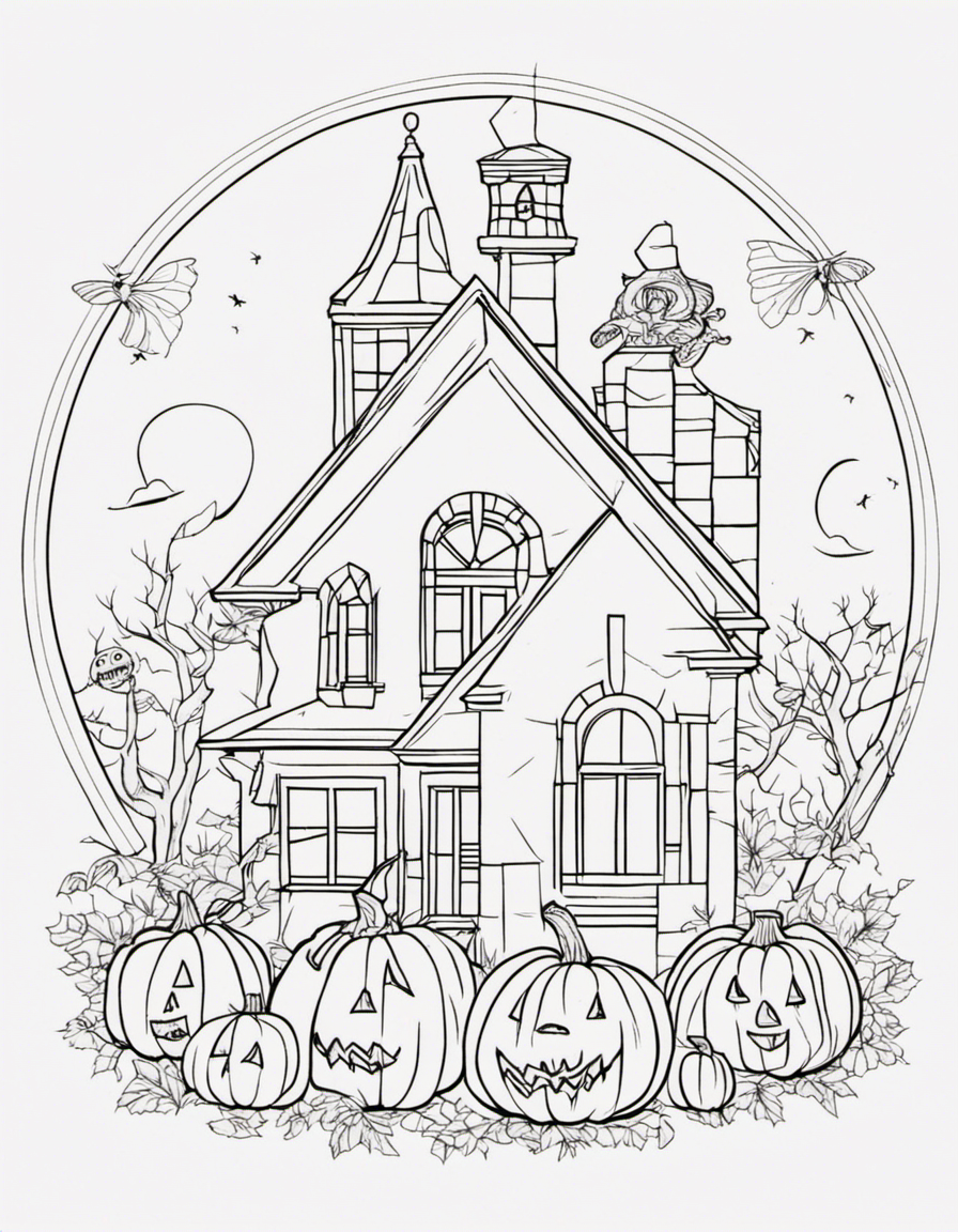 halloween for adults coloring page