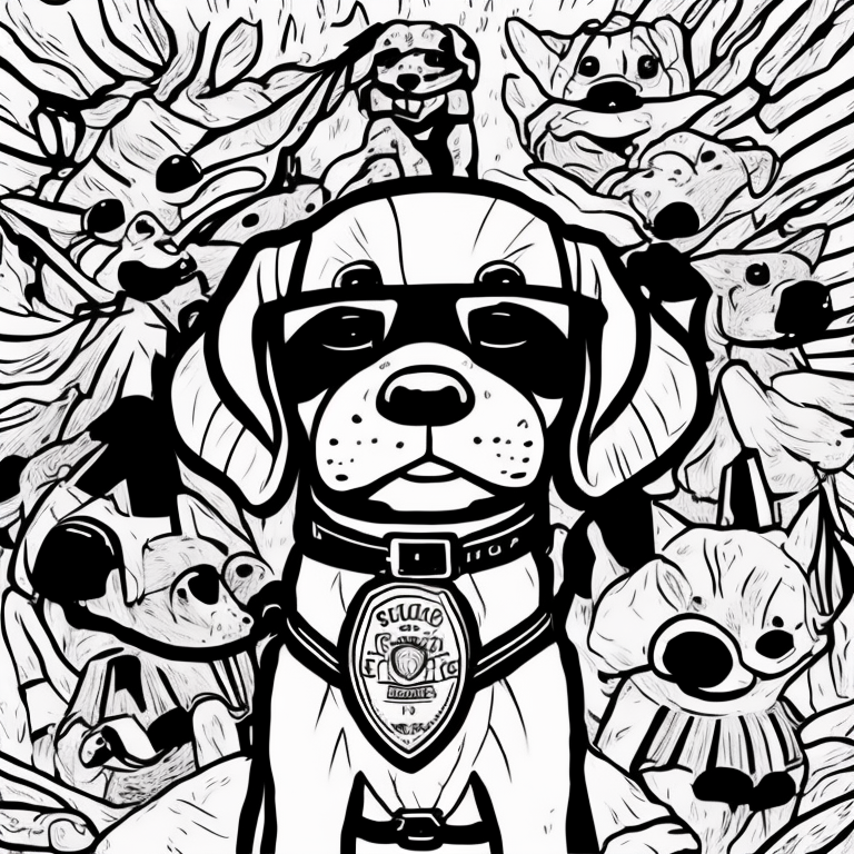 dog coloring pages