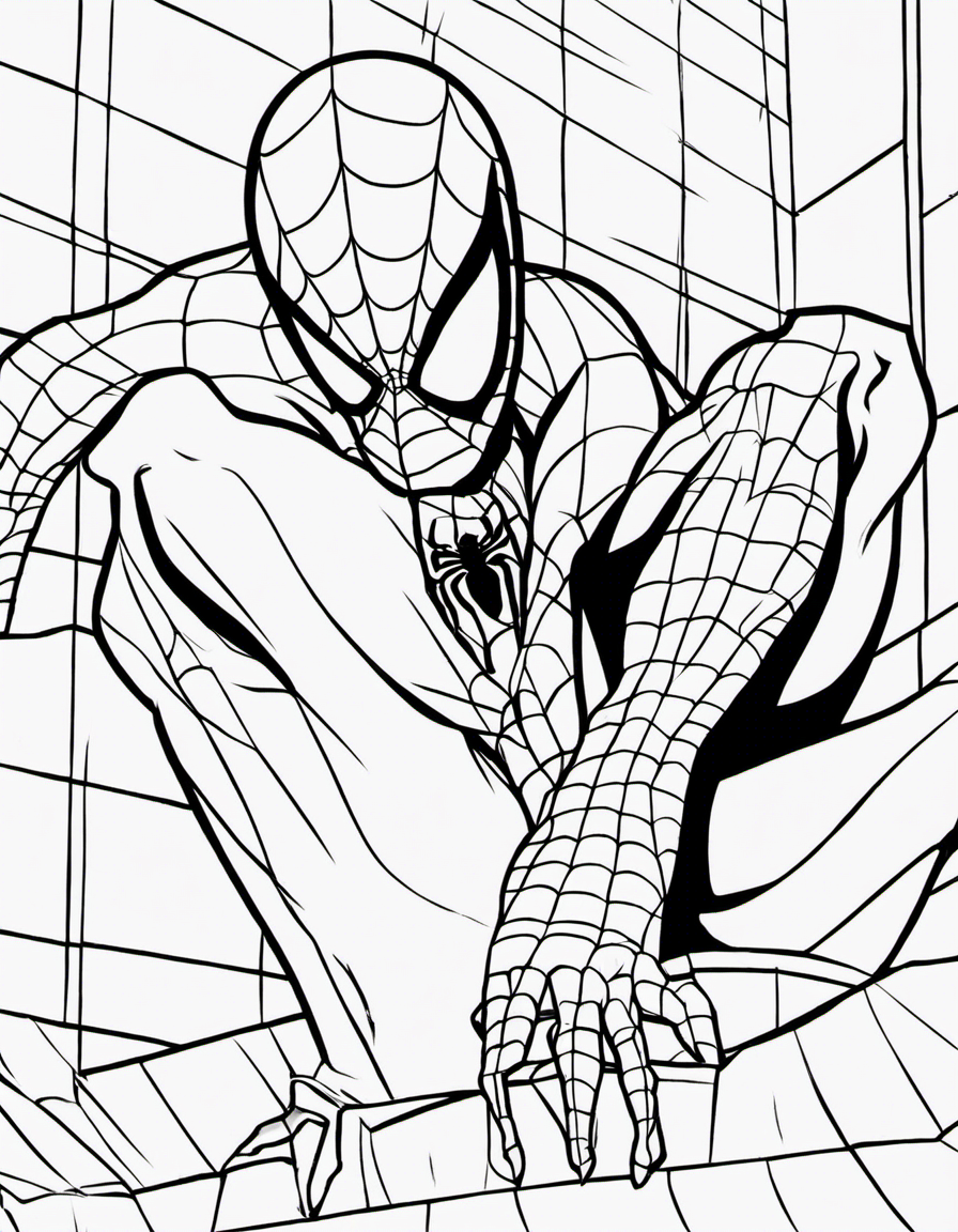 Spiderman coloring page