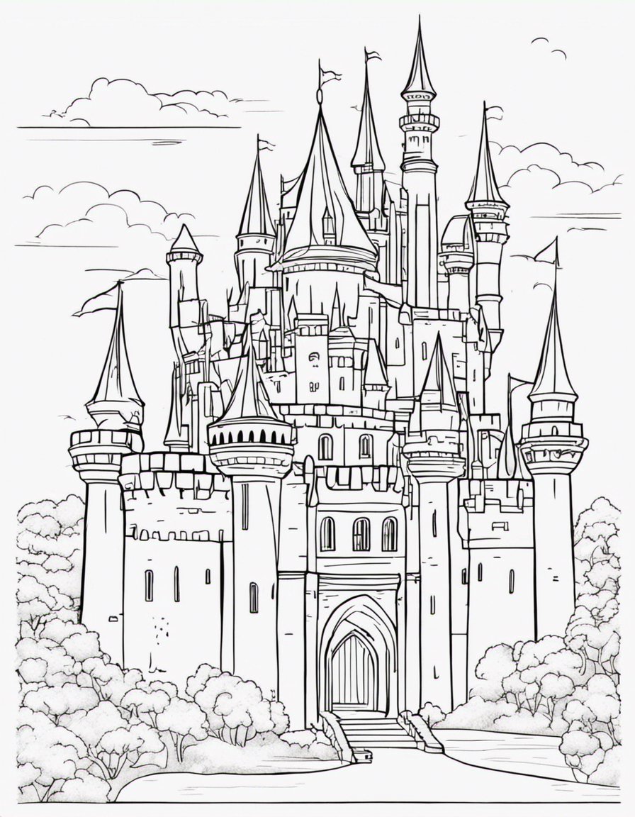 cartoon castle