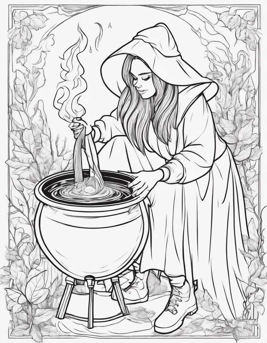 witch coloring pages