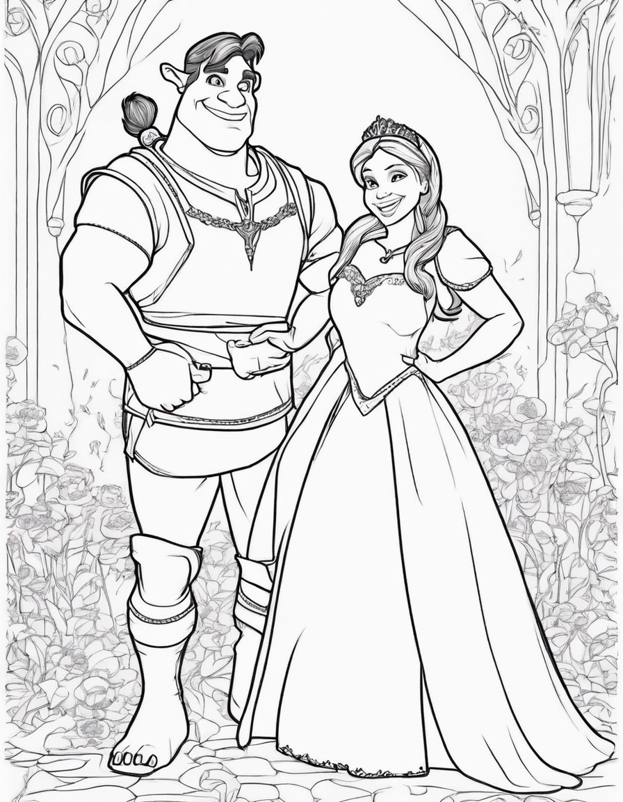 shrek coloring pages