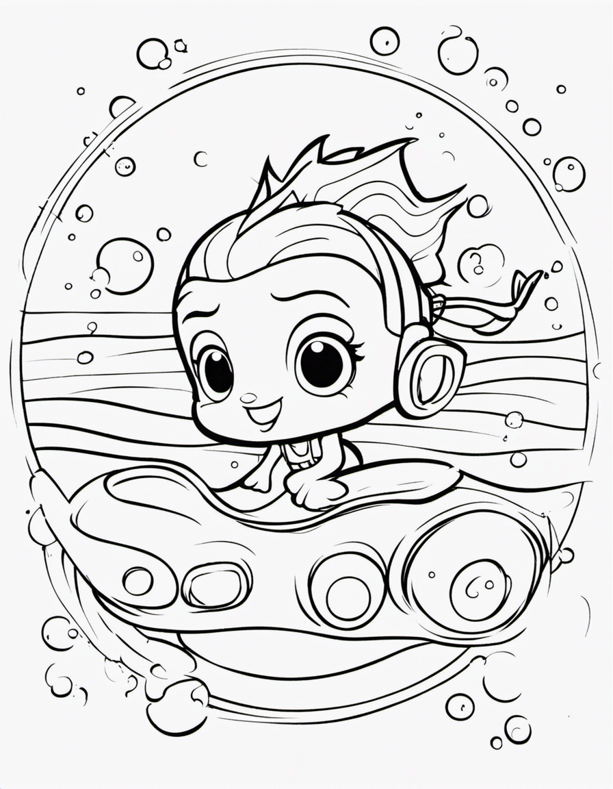 bubble guppies coloring pages