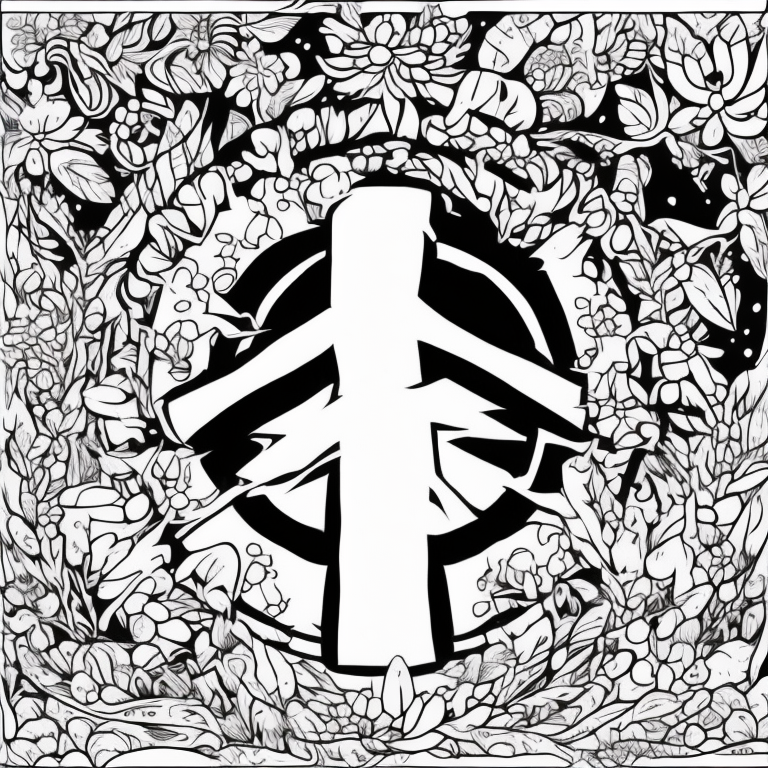 Peace with God  coloring page