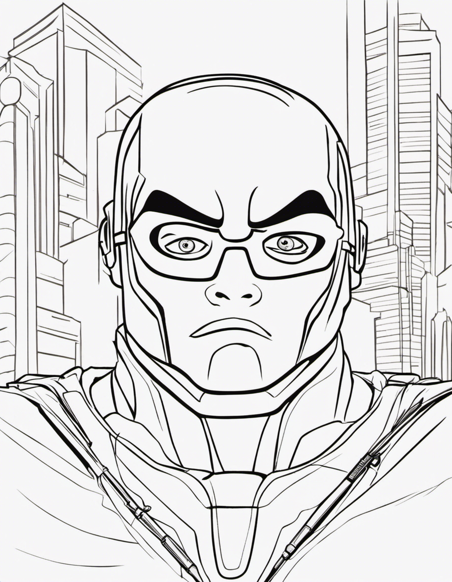 cartoon incredibles coloring page