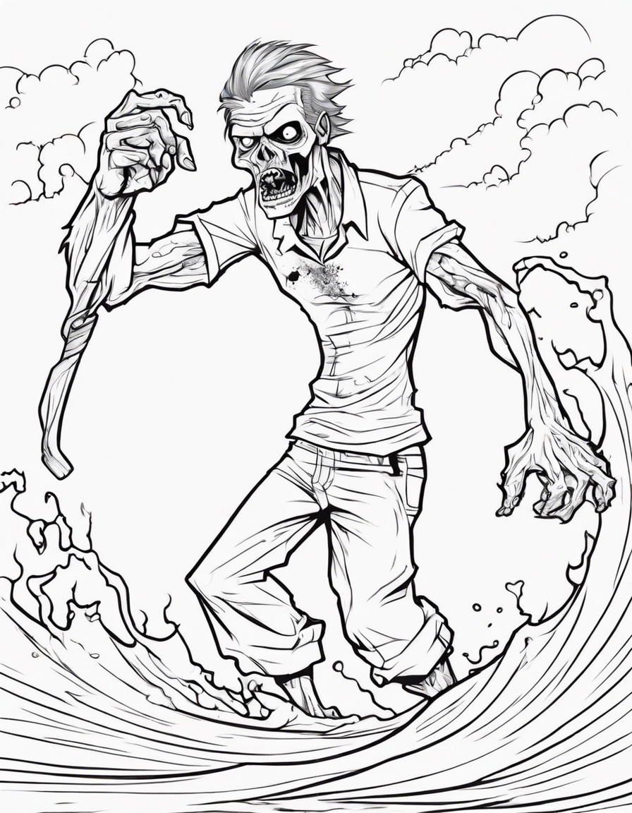 zombie coloring pages