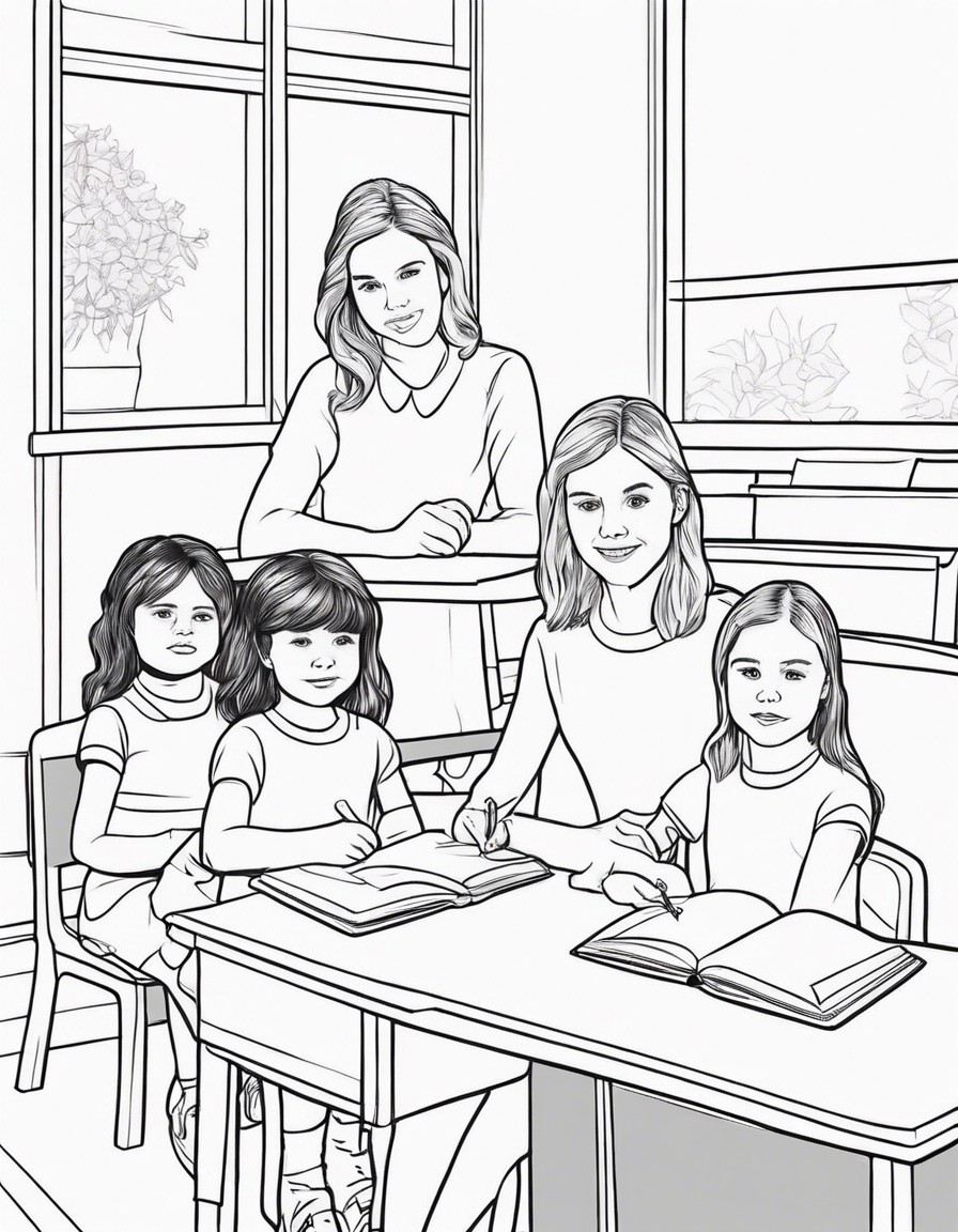 teacher coloring pages