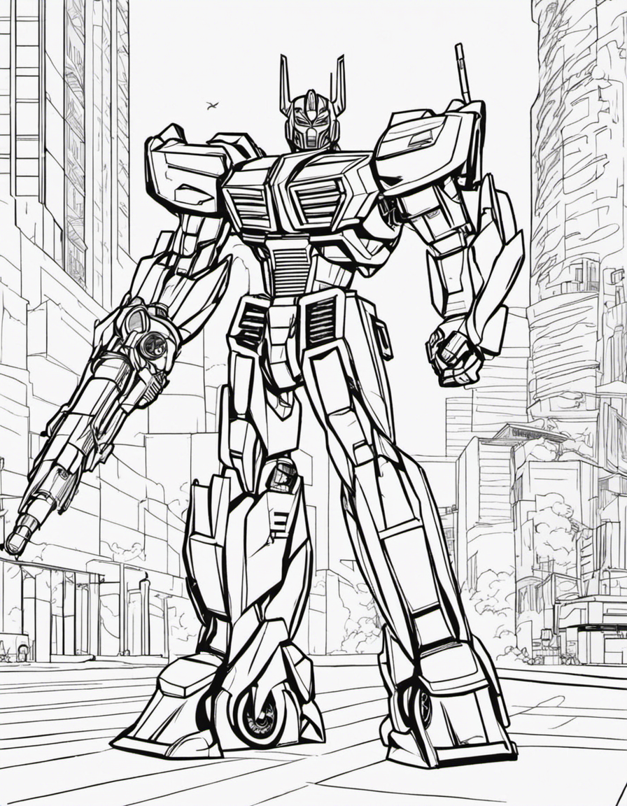 transformers coloring page