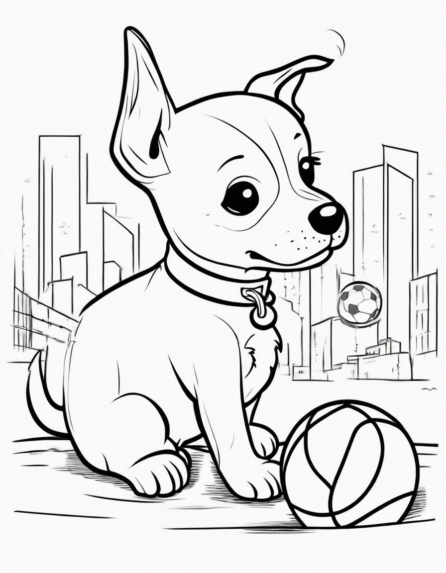 puppy coloring pages