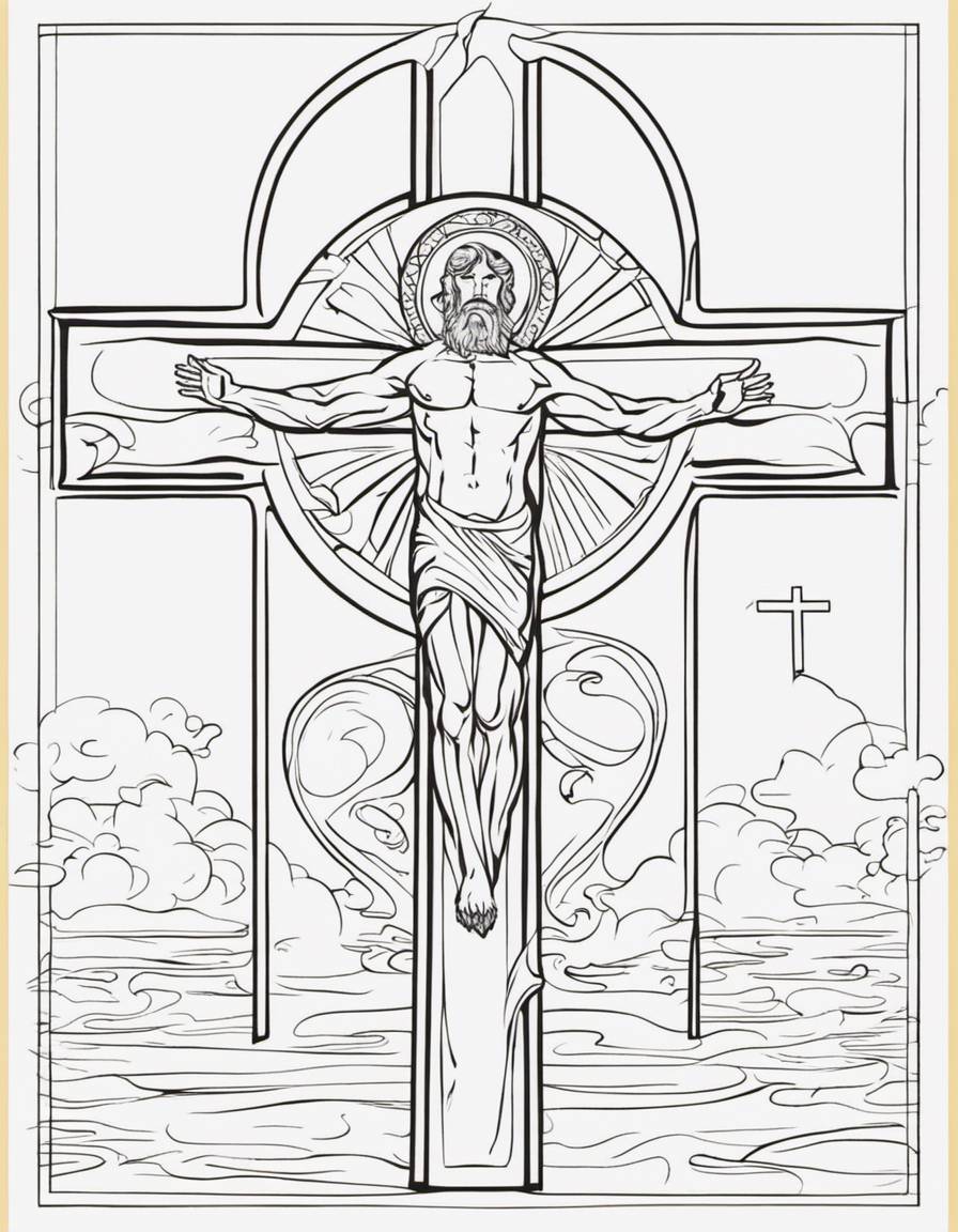 cross coloring pages