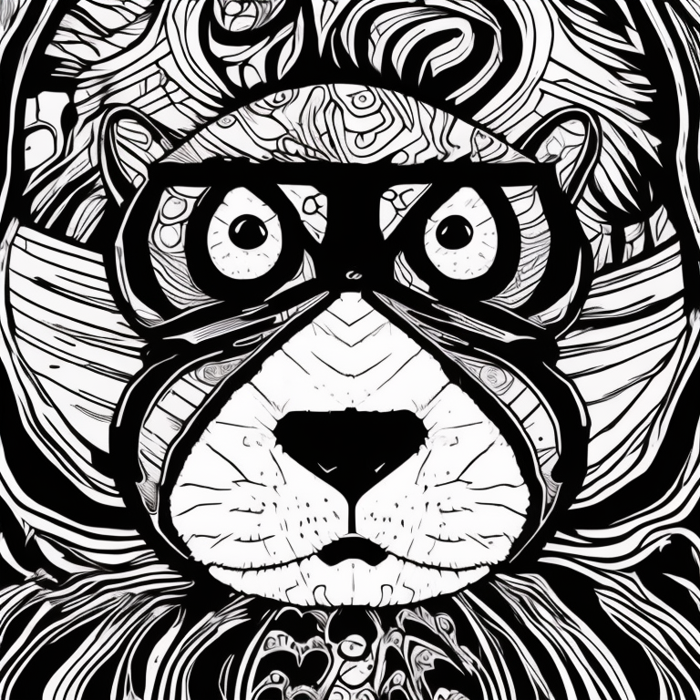 Gato araña coloring page