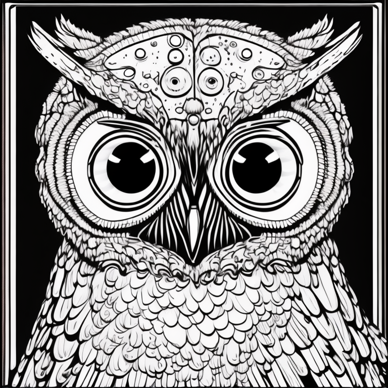 owl coloring pages