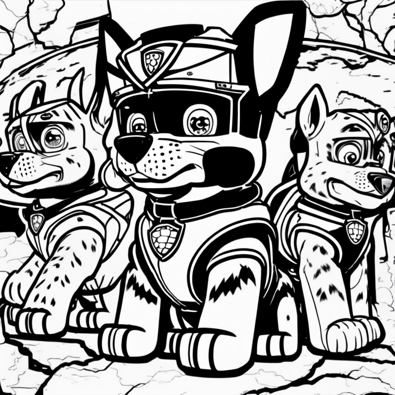 paw patrol coloring pages