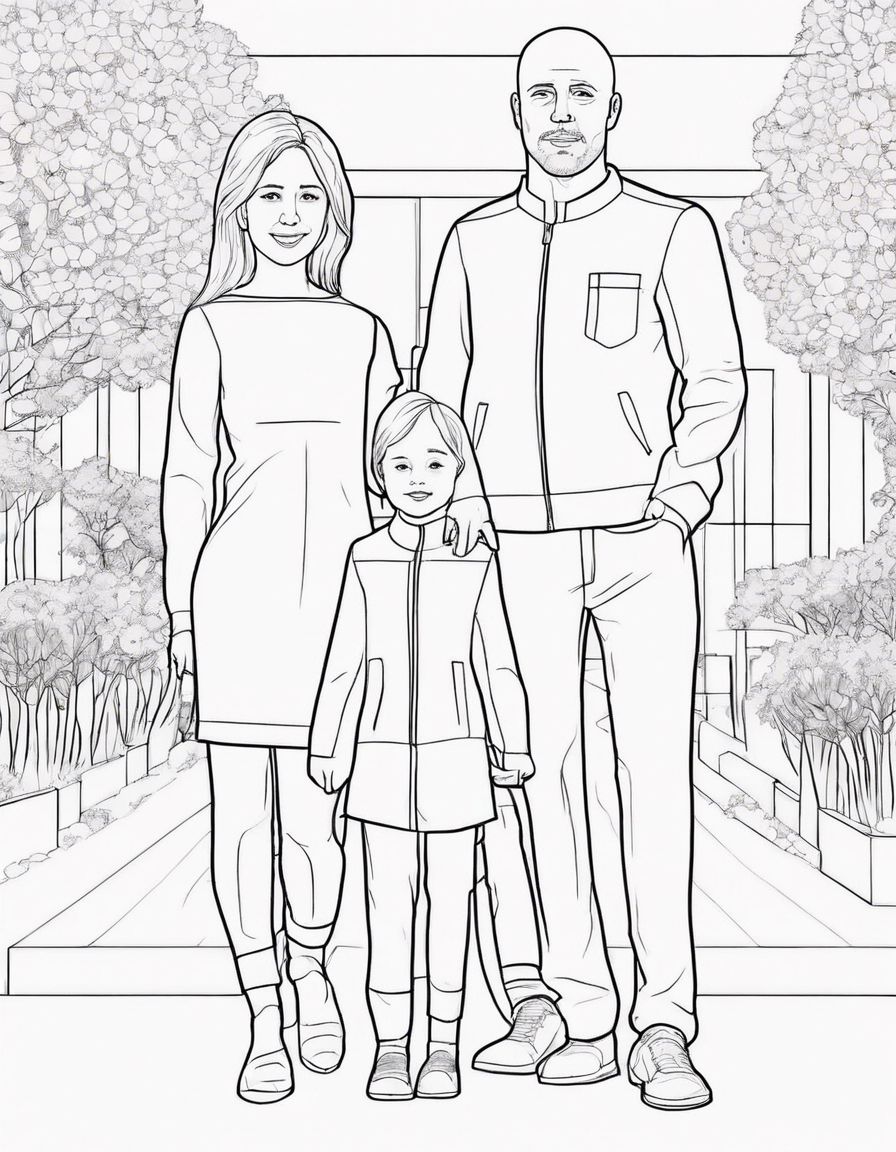 family coloring pages