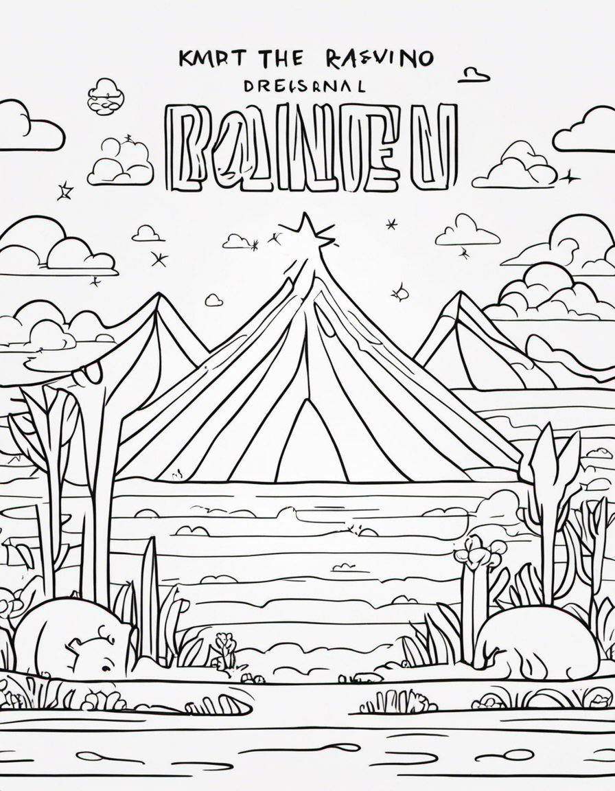 cartoon rainbow friends coloring page