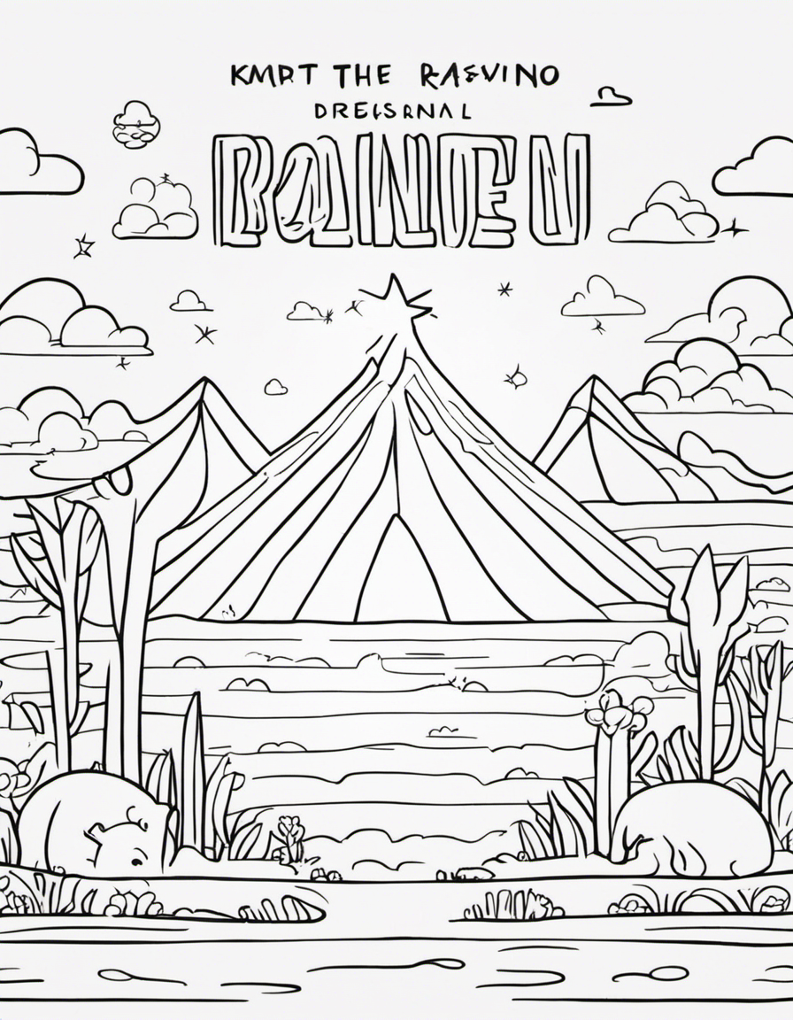 rainbow coloring pages