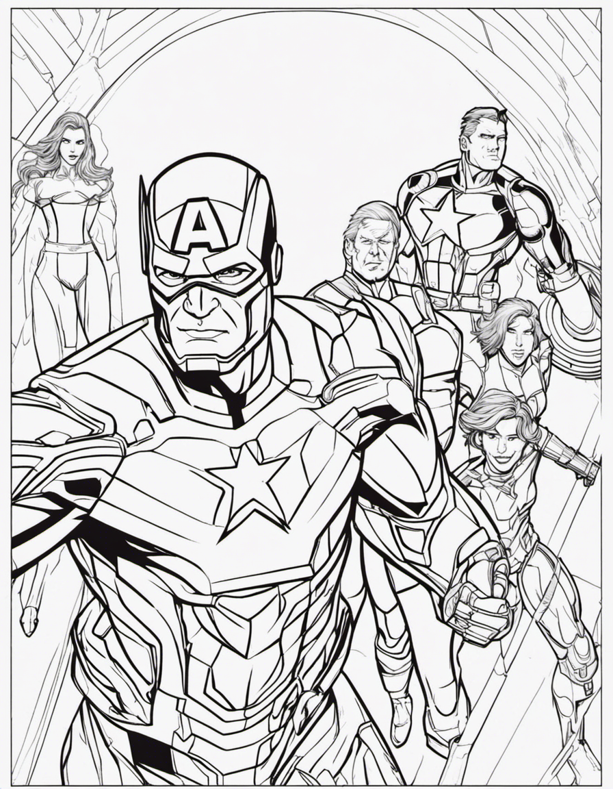 marvel avengers coloring pages