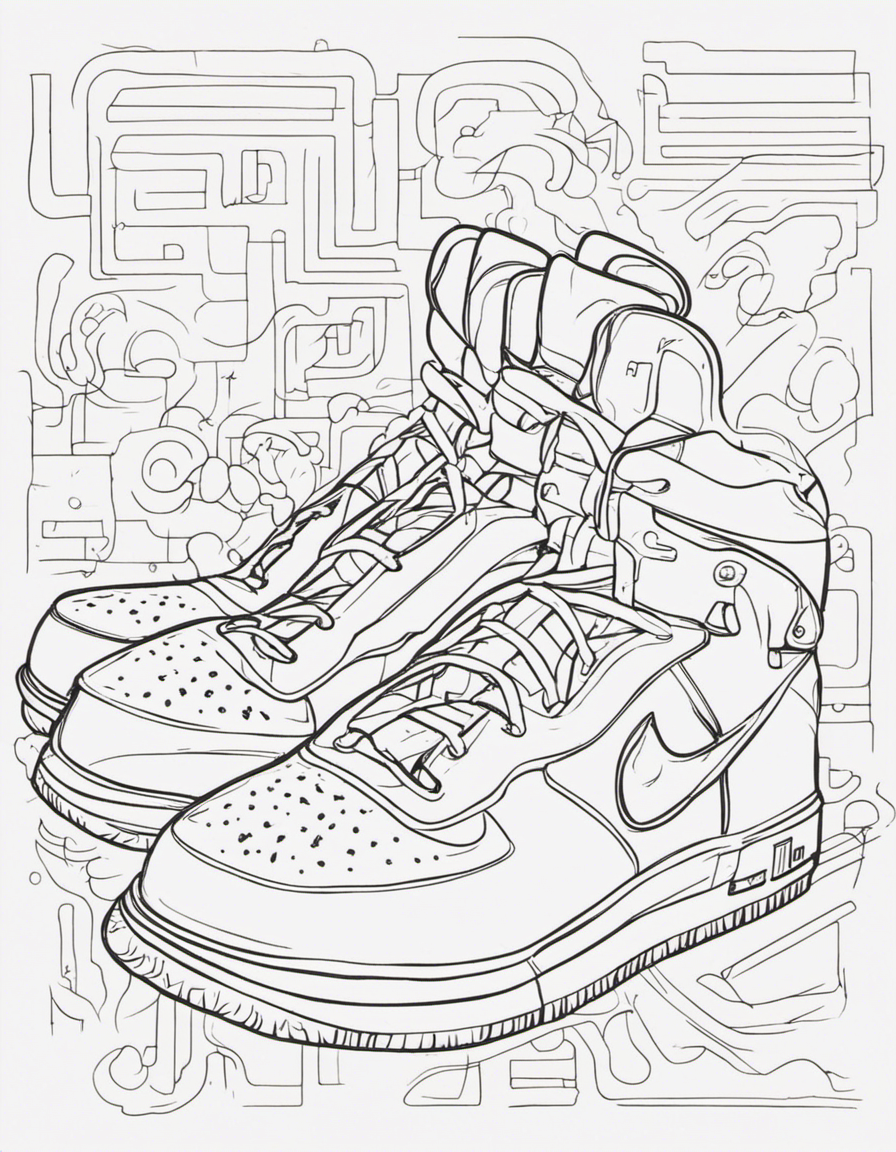 nike for adults coloring page