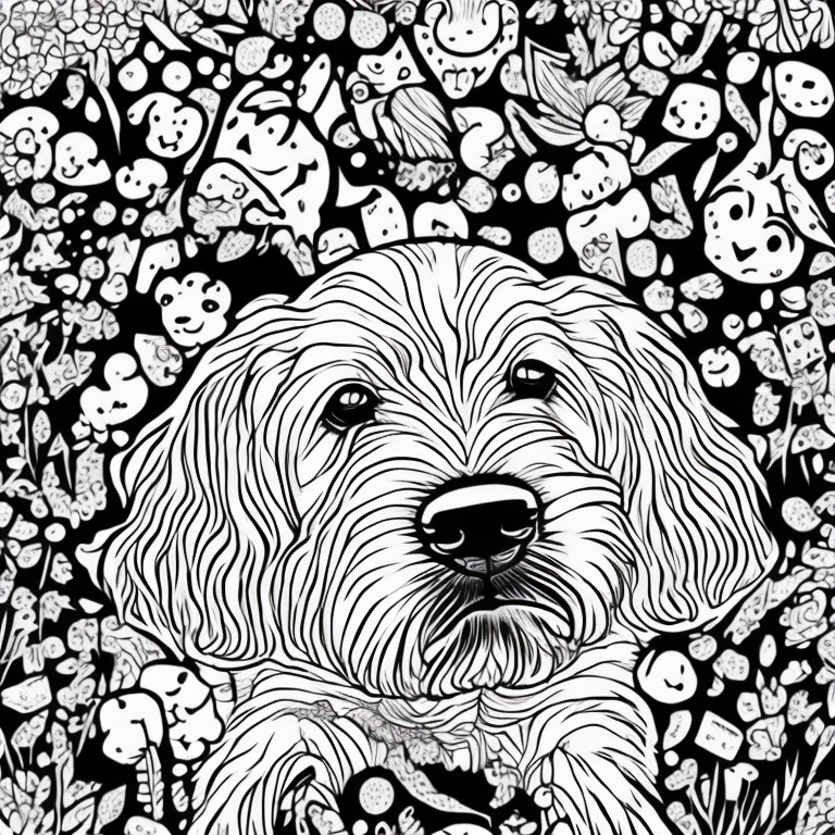 dogs  coloring page