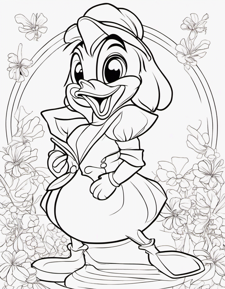 daisy duck coloring pages