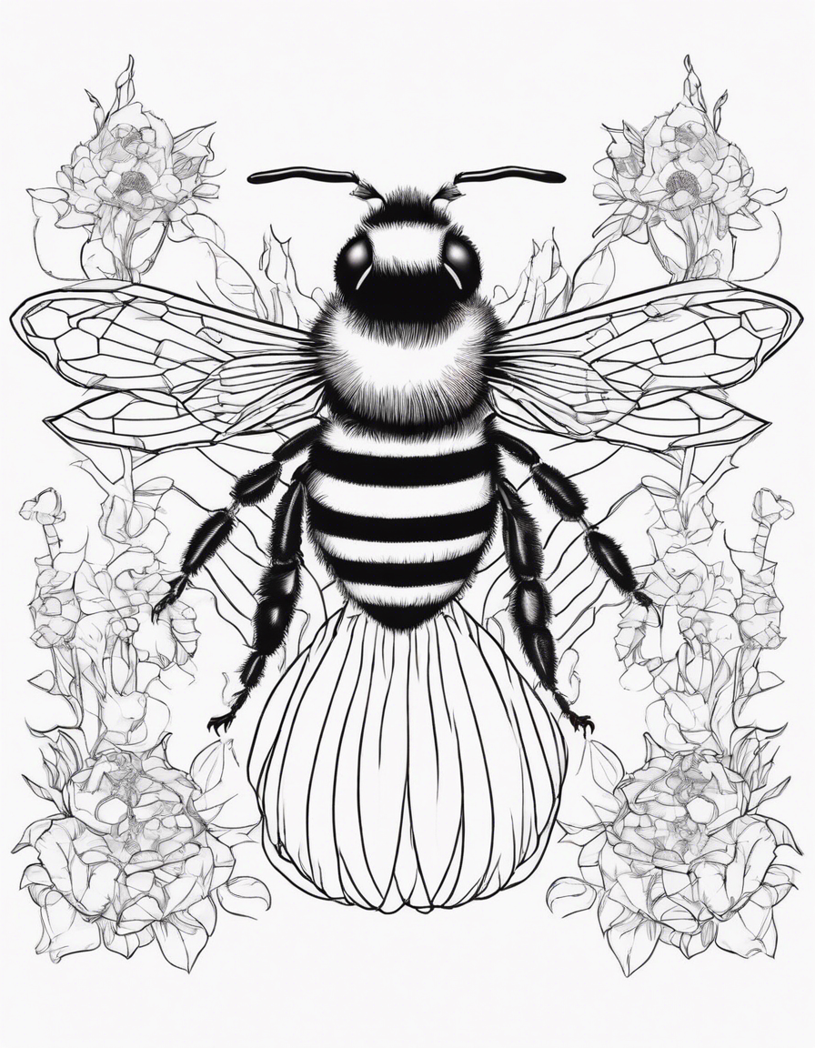 bee coloring pages