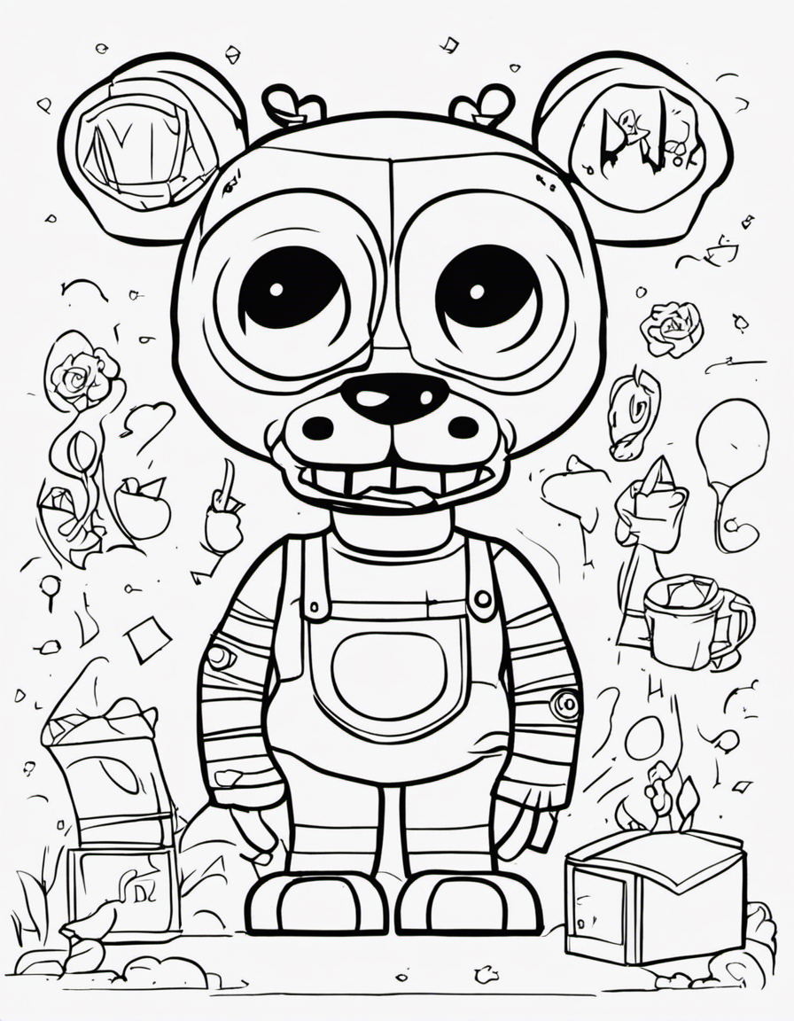 five nights at freddys coloring pages