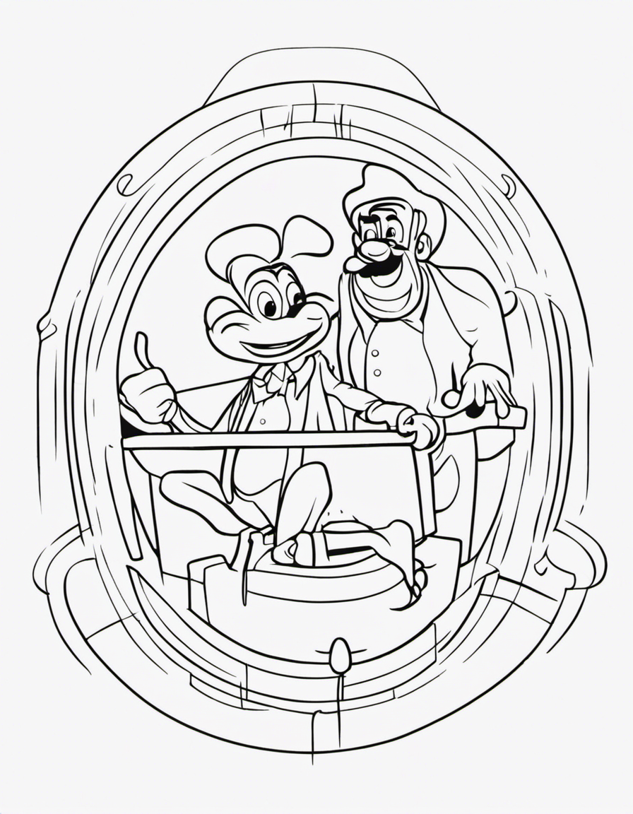 goofy for adults coloring page