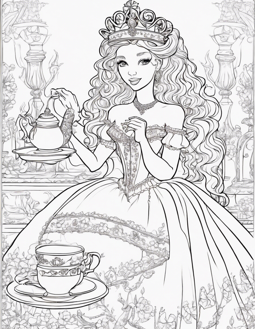 dress coloring pages