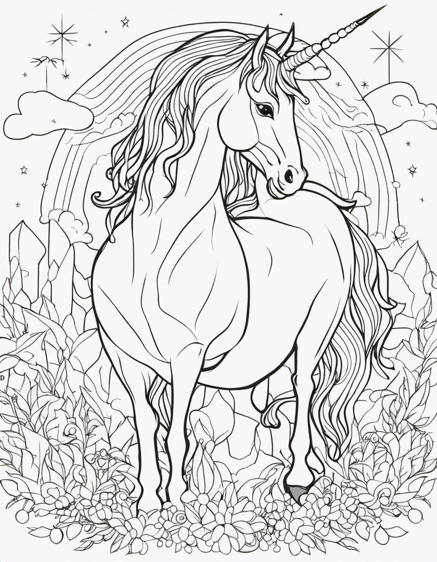 unicorn coloring pages