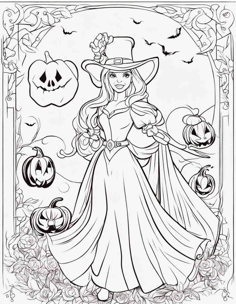 realistic disney halloween coloring page