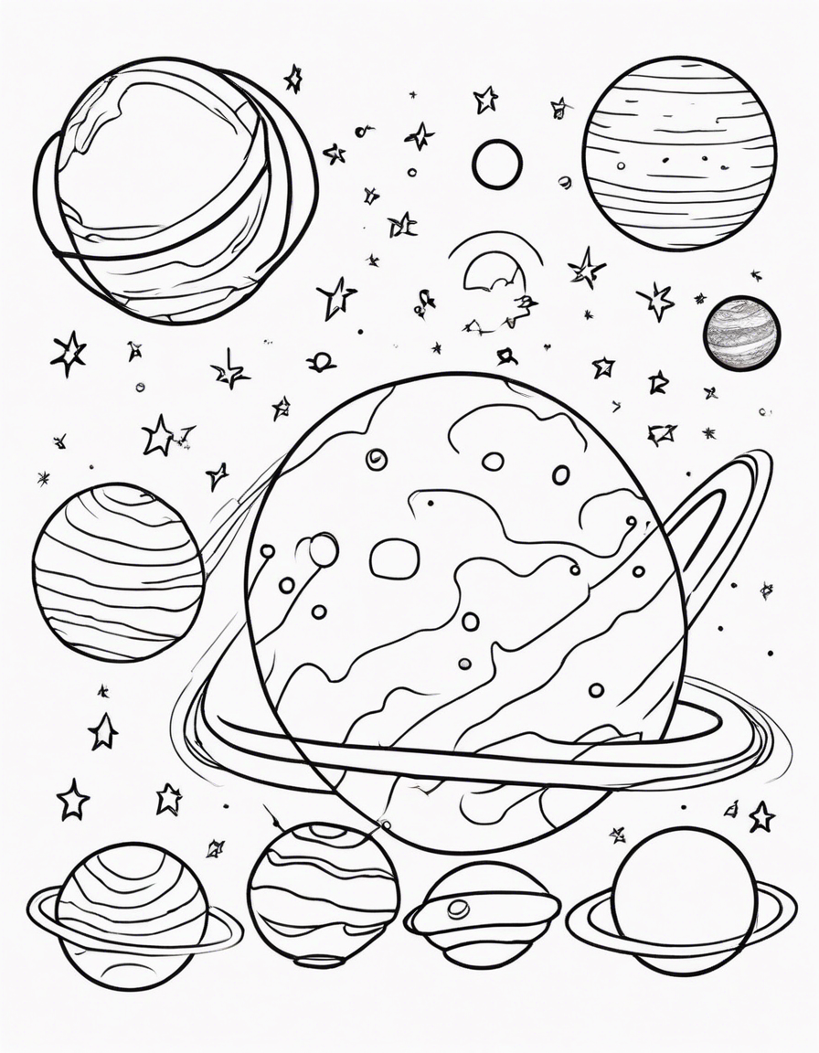 solar system coloring pages