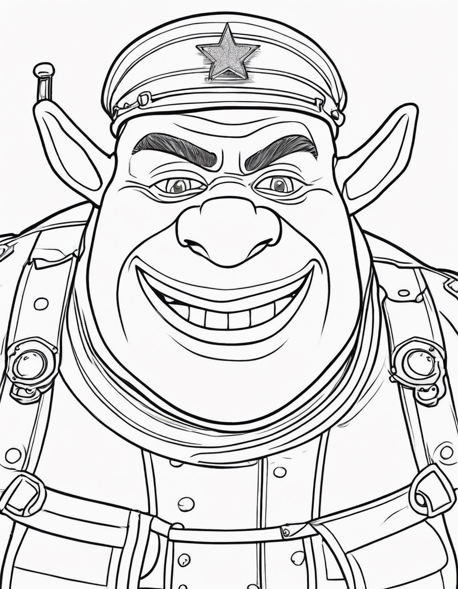 shrek coloring pages