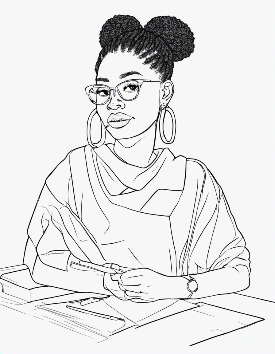 black girl coloring pages
