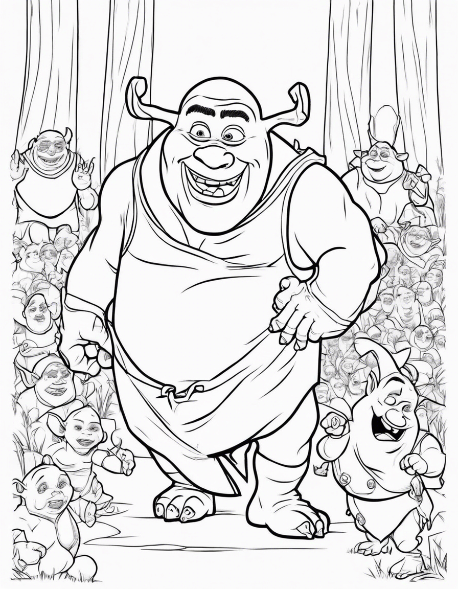 shrek coloring pages