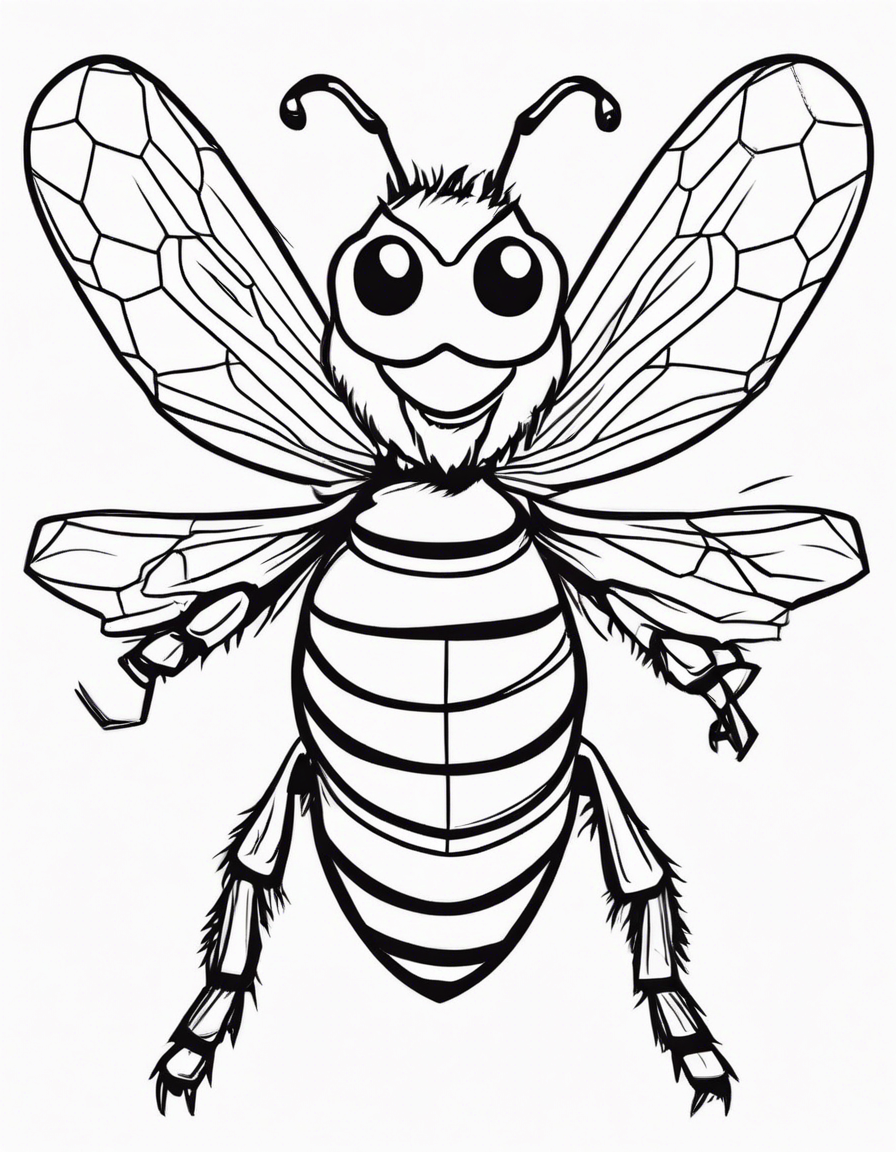 bee coloring pages