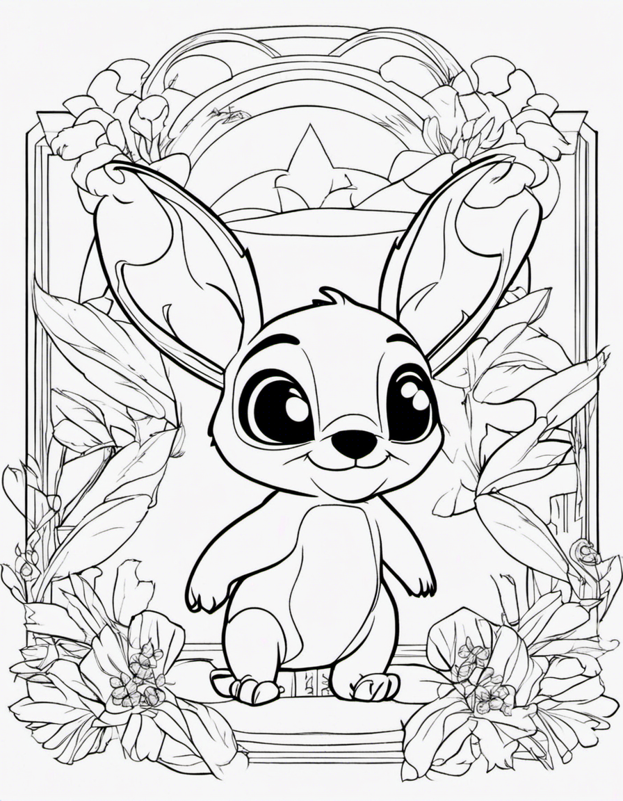 lilo stitch for adults coloring page