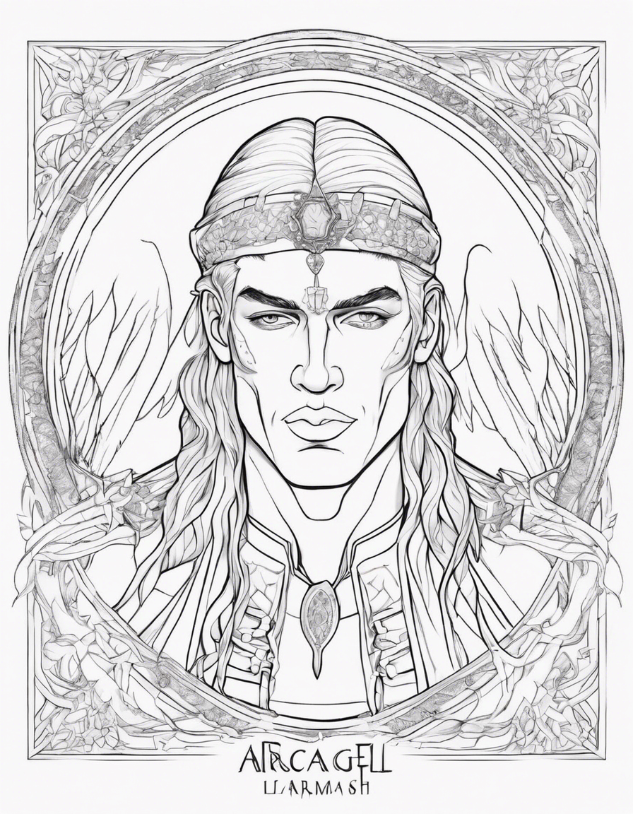 arcangel lamarash coloring page