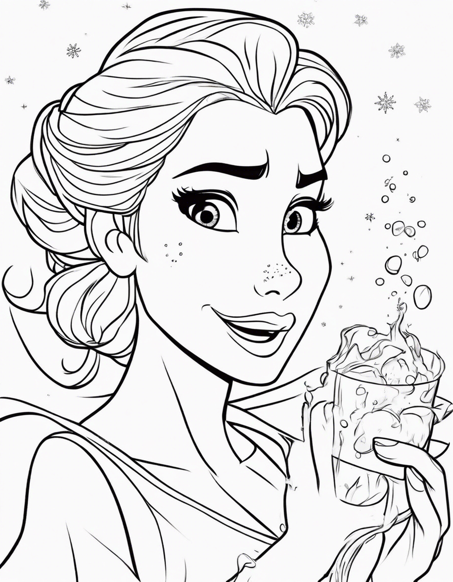 elsa coloring pages