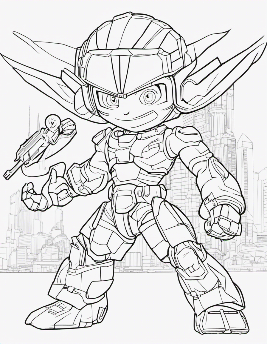deku for children coloring page