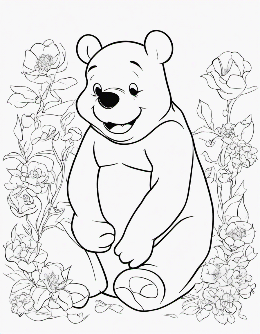 winnie the pooh for adults coloring page