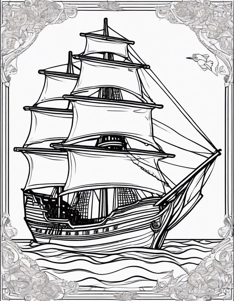 pirate coloring pages