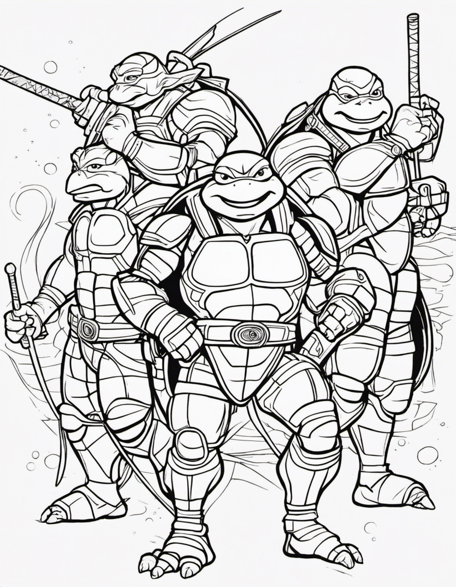 ninja turtles coloring pages