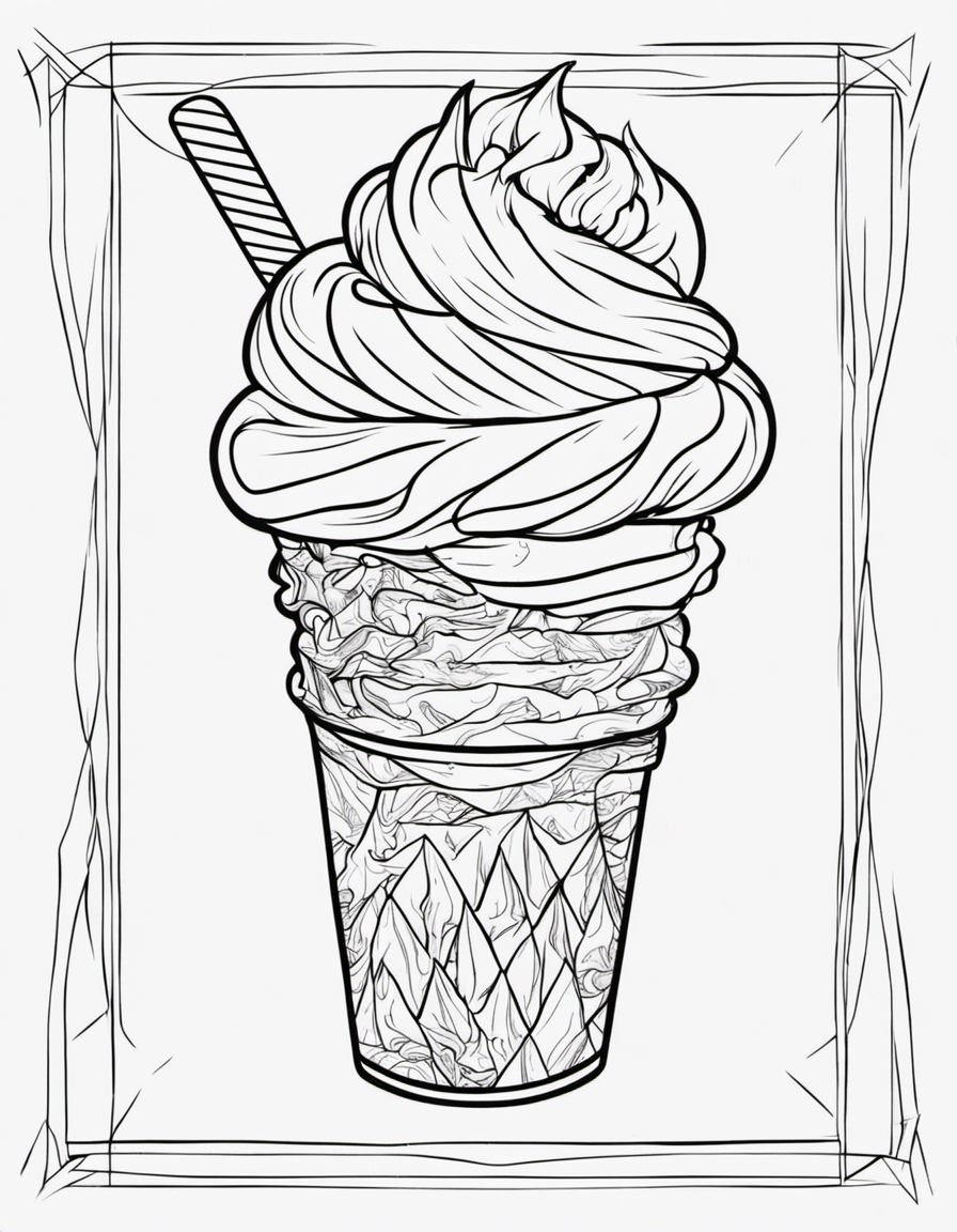 ice cream coloring page